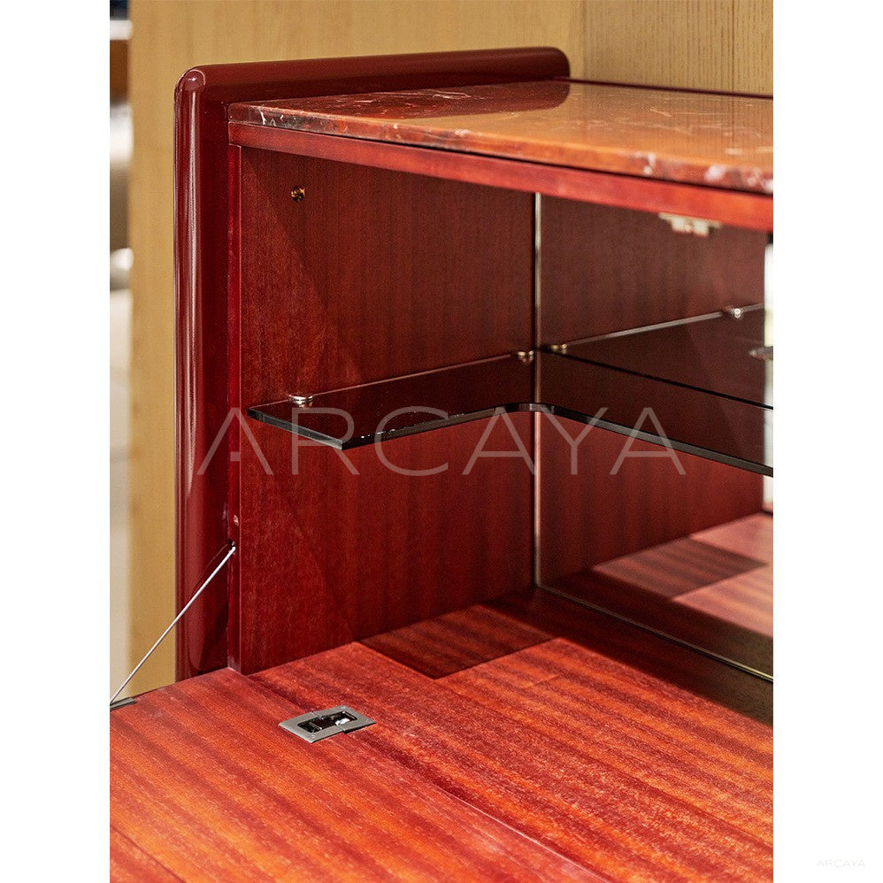 Deep Toned Living Room Sideboard - scene