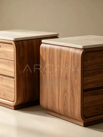 Alba Onyx Nightstand - product view 11