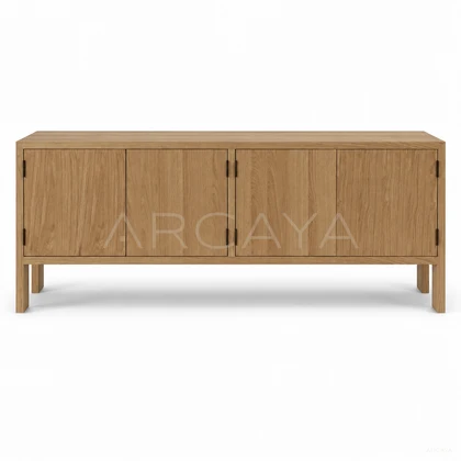 Sable Linen Sideboard - product view on a white background 01