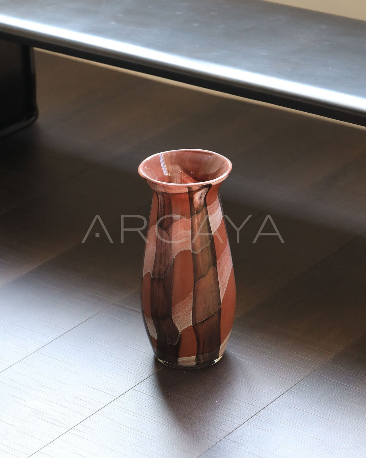 Mid Century Glass Vase Entryway - scene