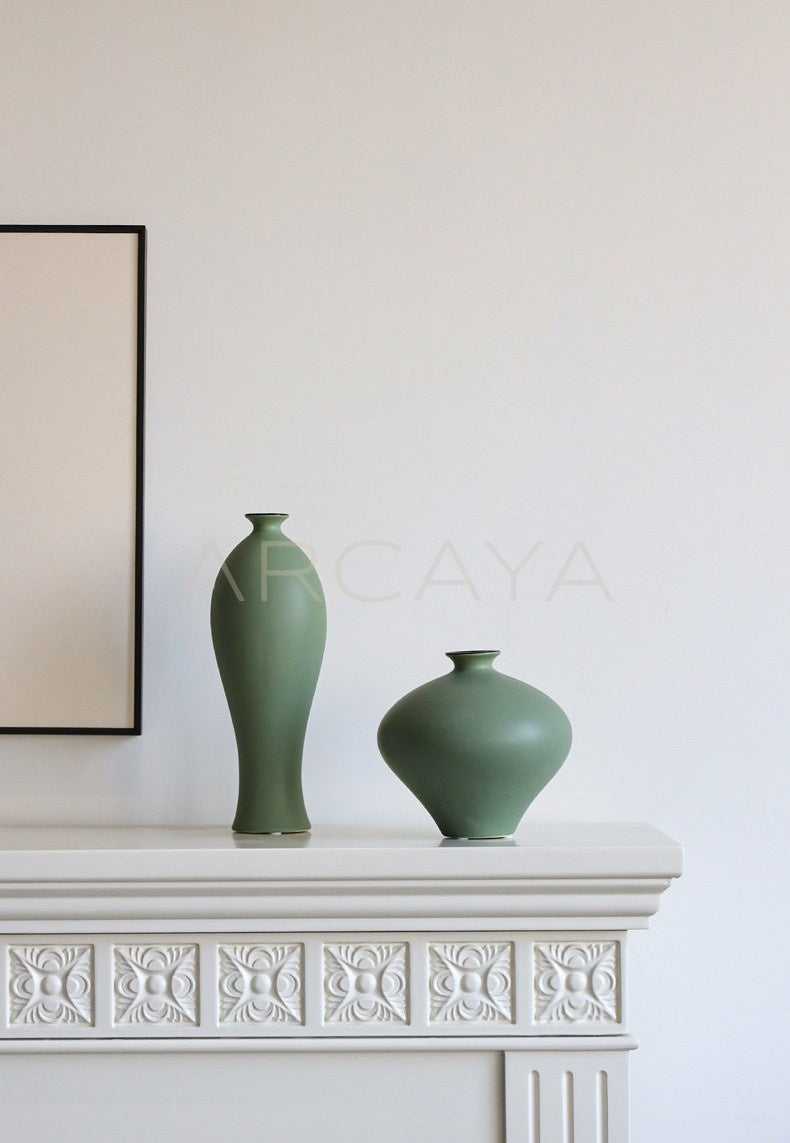 Song Style Small Mouth Ceramic Vase - scene