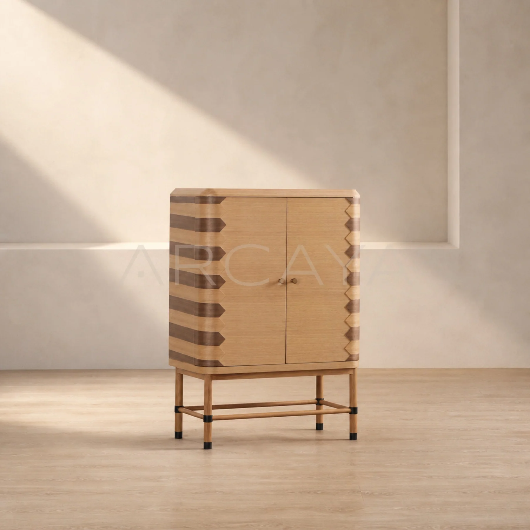 Faye Elm Cabinet - product view 01