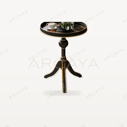 Black Painted Side Table — view 01