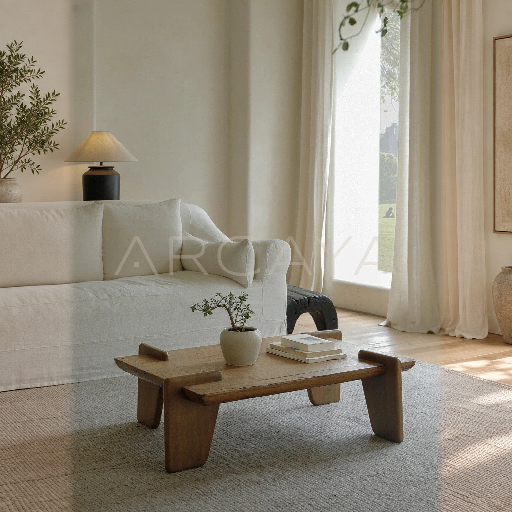 Reclaimed Wood Mid Century Collection — Coffee Table