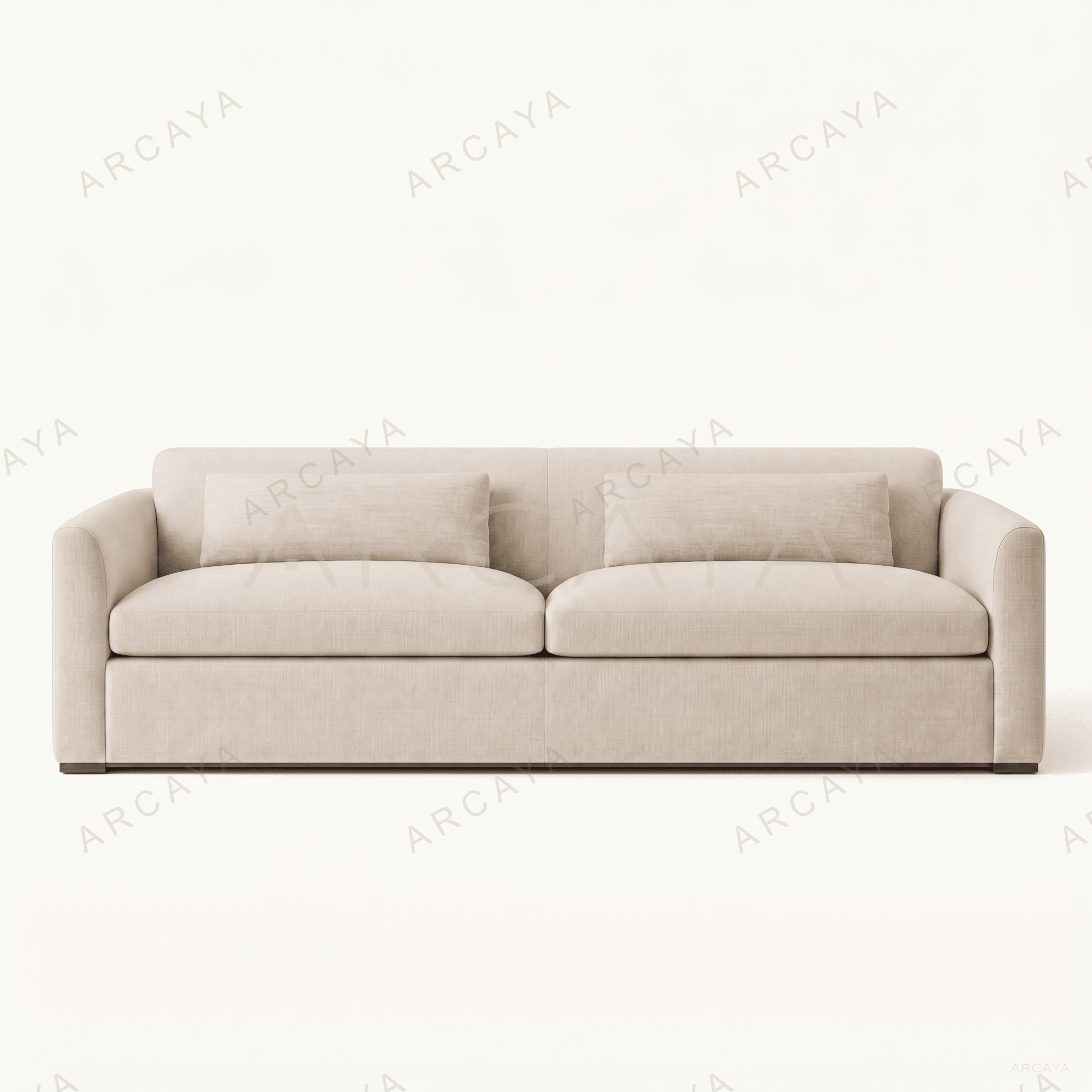 Contemporary Deep Seat Upholstered Lounge Sofa