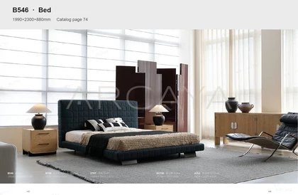 Aurelia Ivory Bed - front view 02