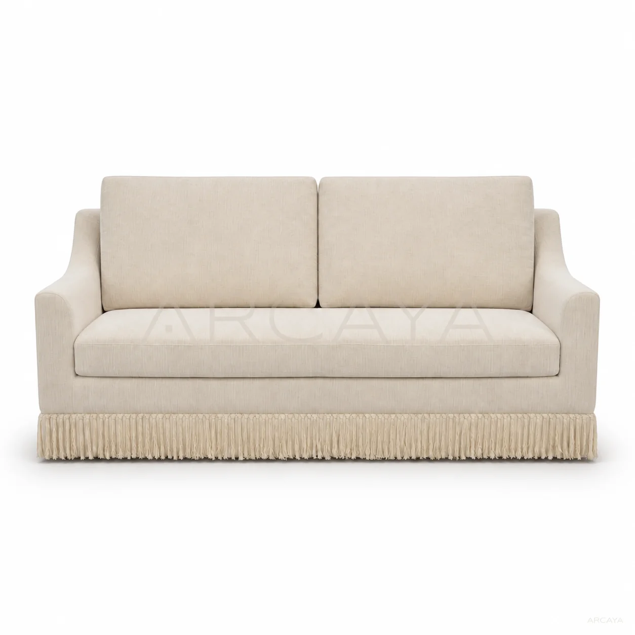 Haven Villa Straight Sofa - product view with realistic grounded contact shadow
