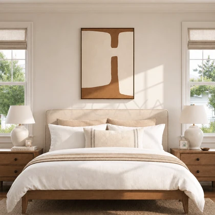 Monochrome Muse Wall Art — styled interior view 1