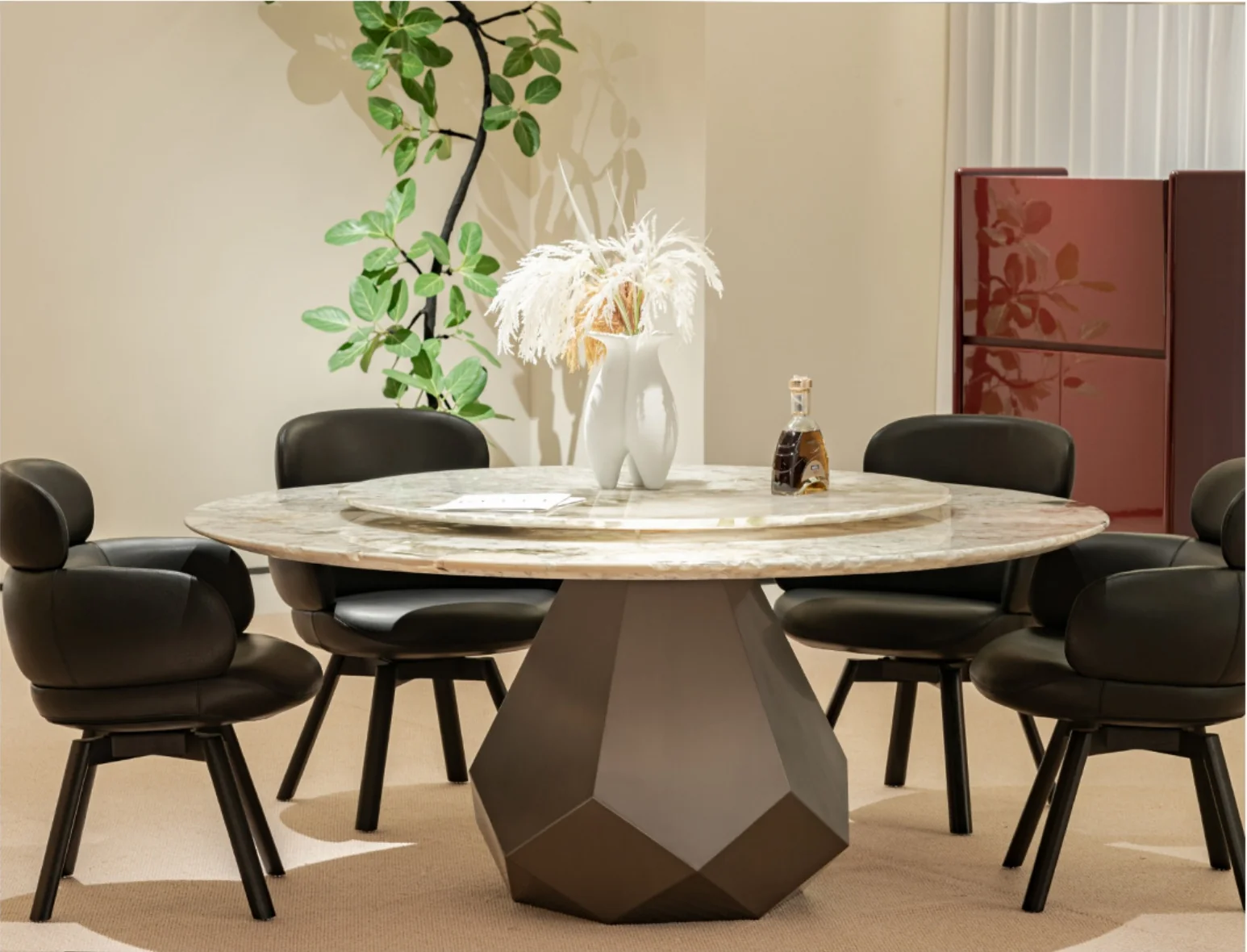 A00031 Dining Table in a finished interior.