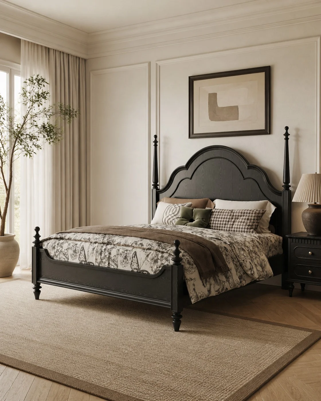 Blanca Bed in a finished interior.