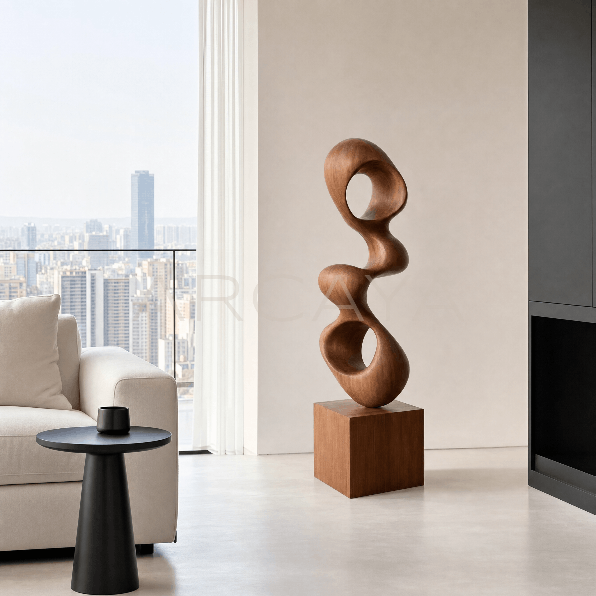 Openwork Wood Sculpture