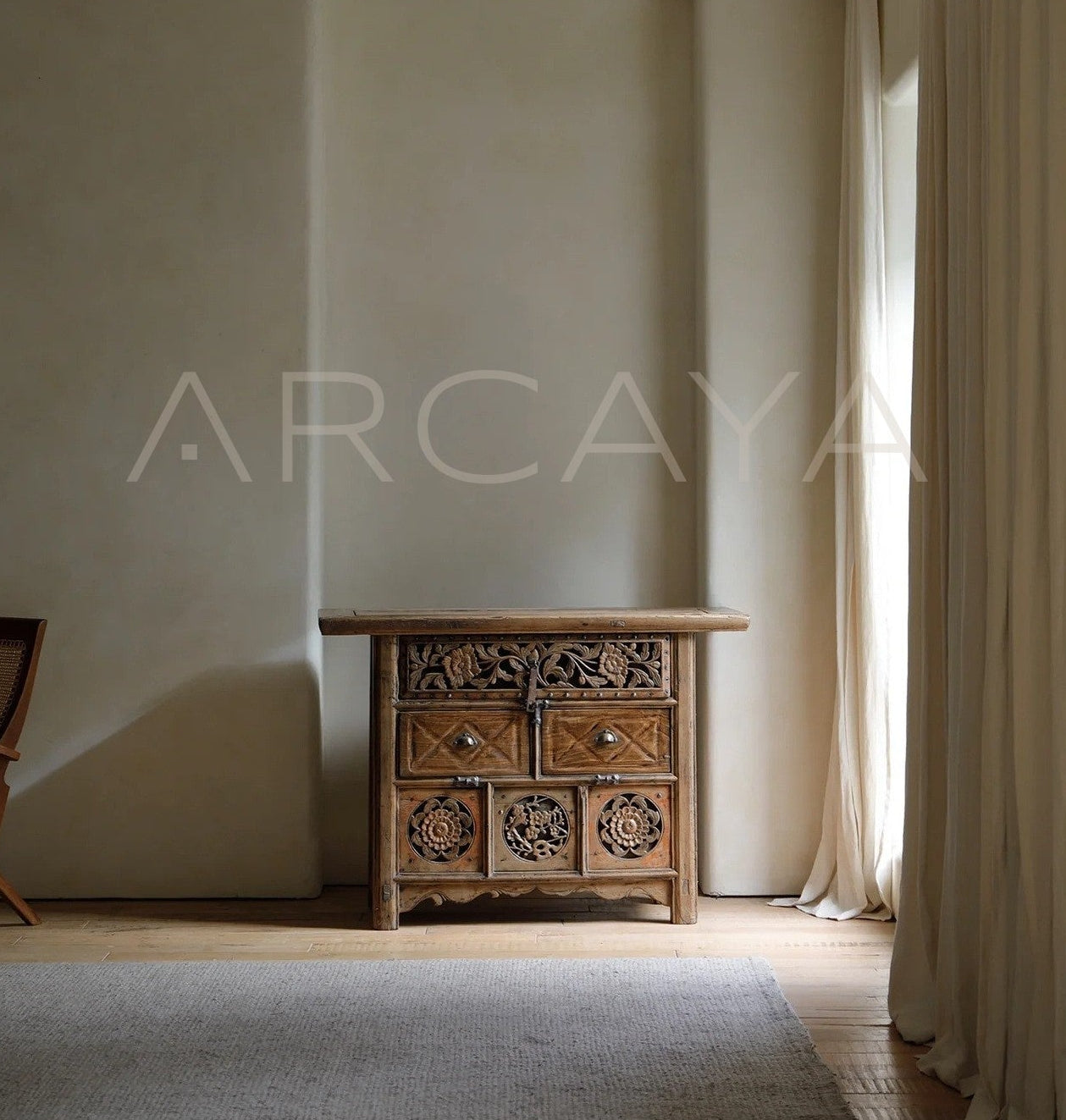 Reclaimed Old Wood Contemporary Piece — Storage