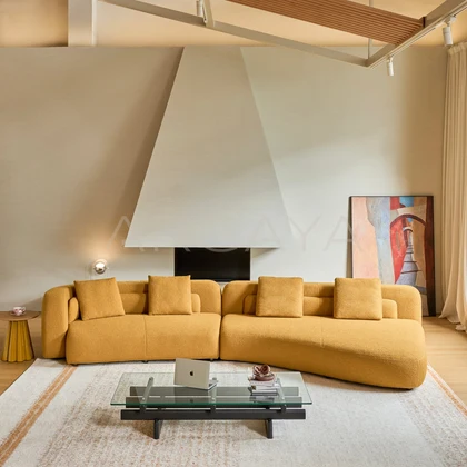 Olive Mist Sofa - product view 09