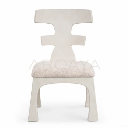 Haven Linen Lounge Chair - front view 01