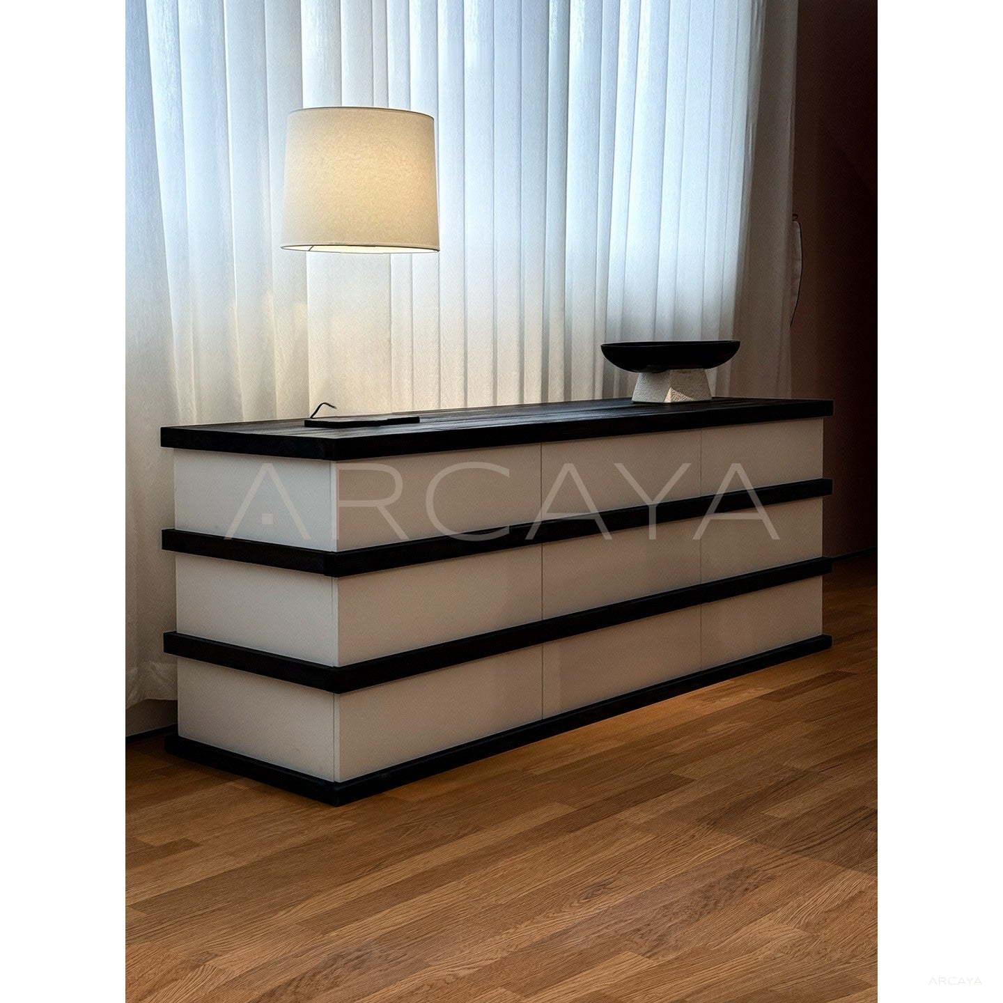 Black White Minimalist Sideboard