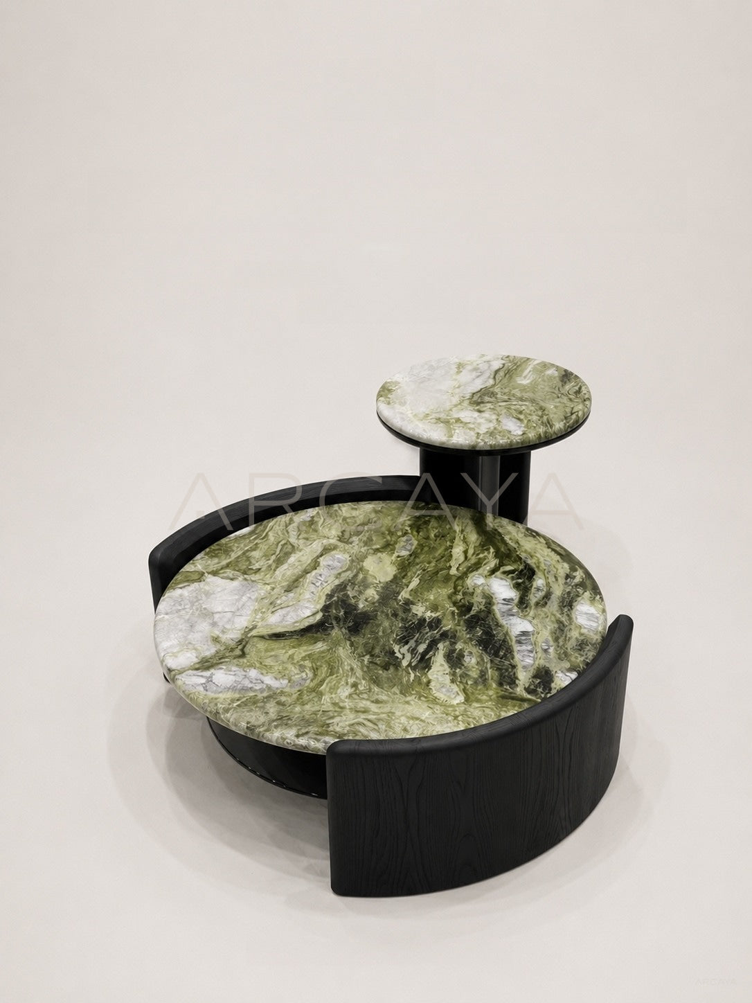 Daze Snow Mountain Jade Stone Coffee Table - scene