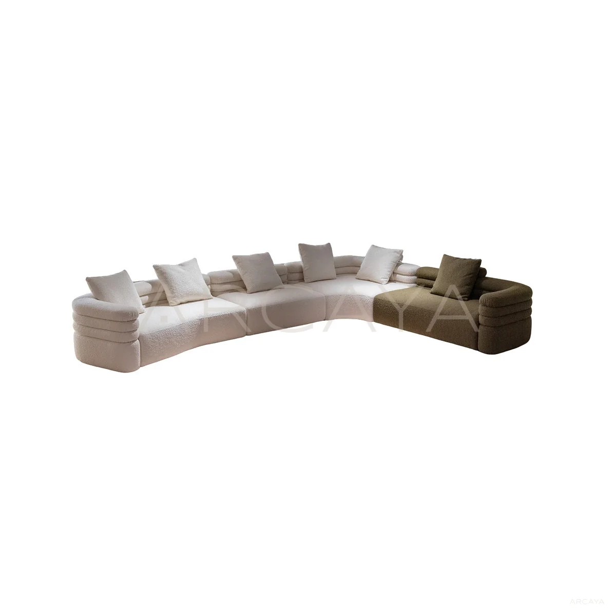 Orla Mont Straight Sofa - product view on a white background 01