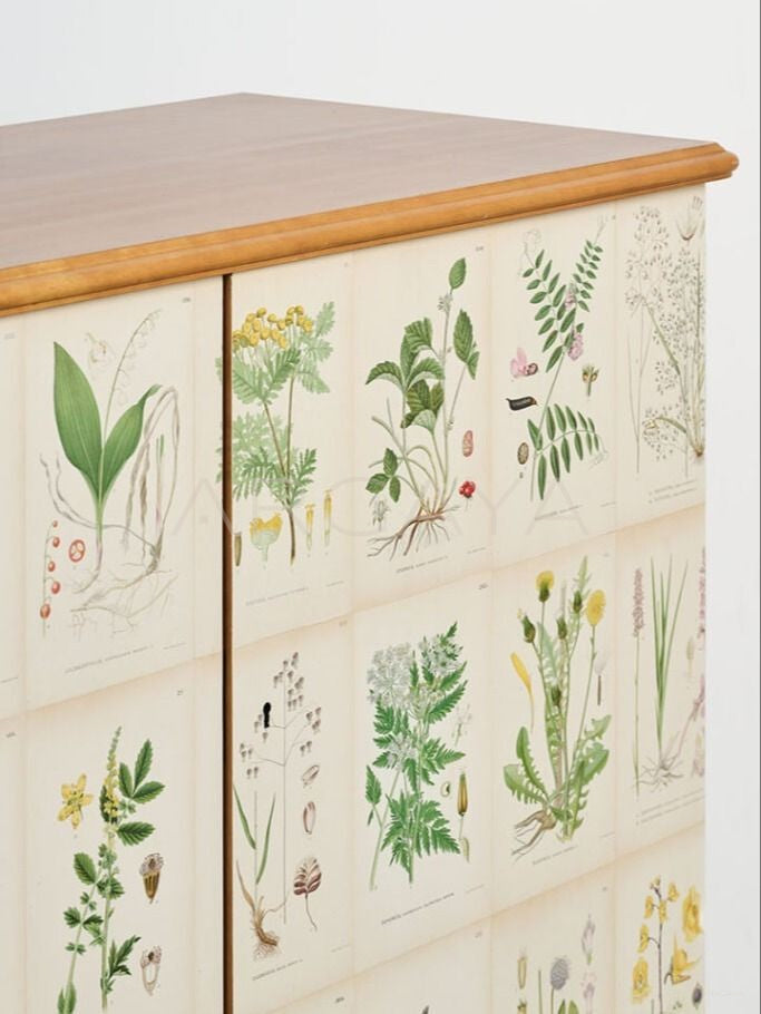 Yiduo Painted Panel Cabinet - detail