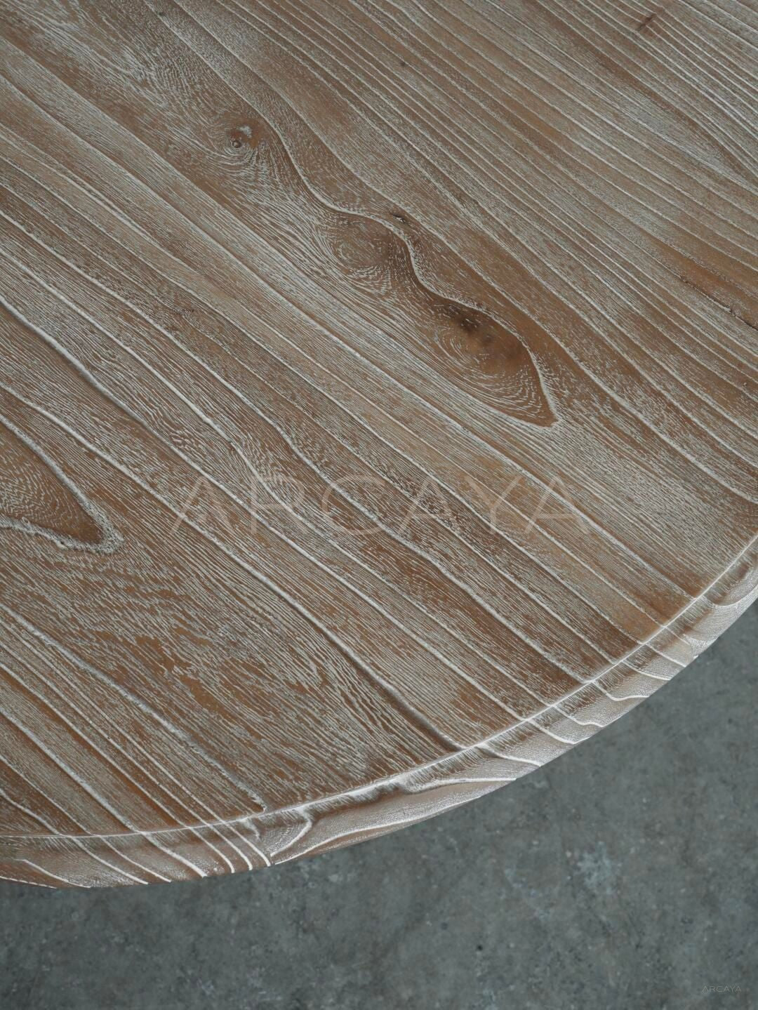 Wabi Sabi Distressed Side Table - detail