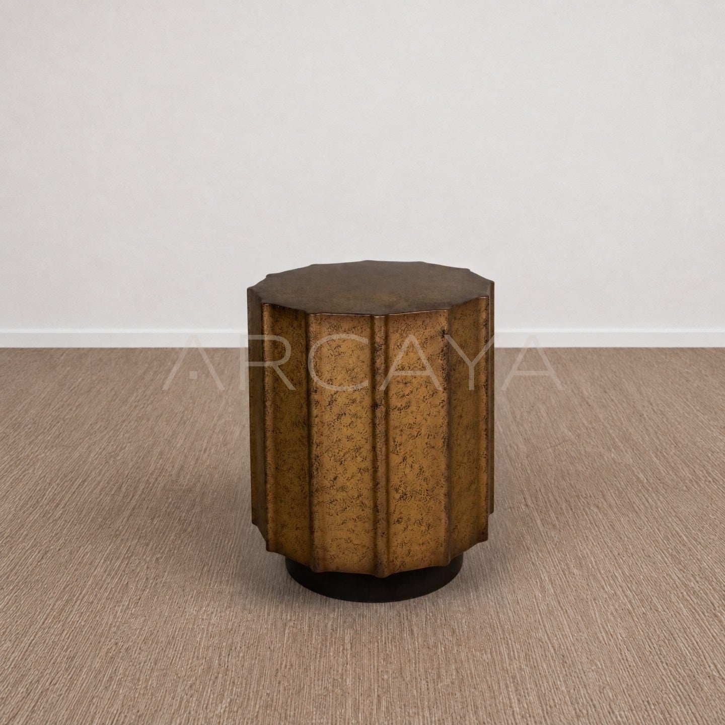 Patina Metal Side Table