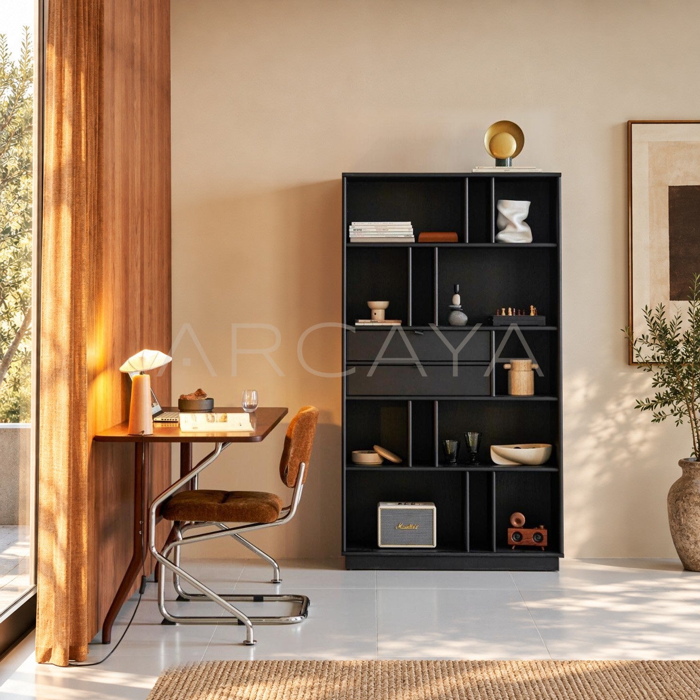 Classic Black Bookcase