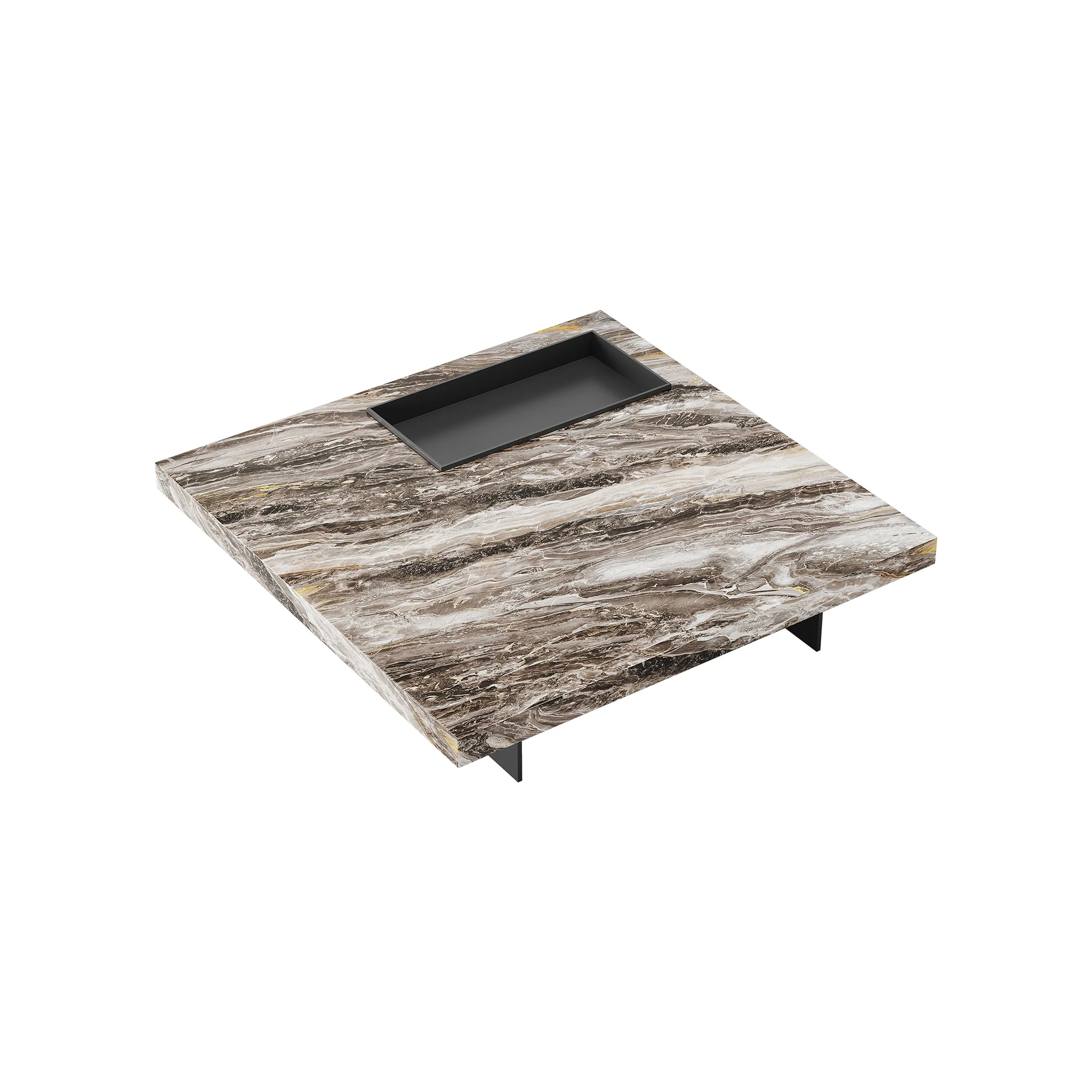 Square Coffee Table in a finished interior.