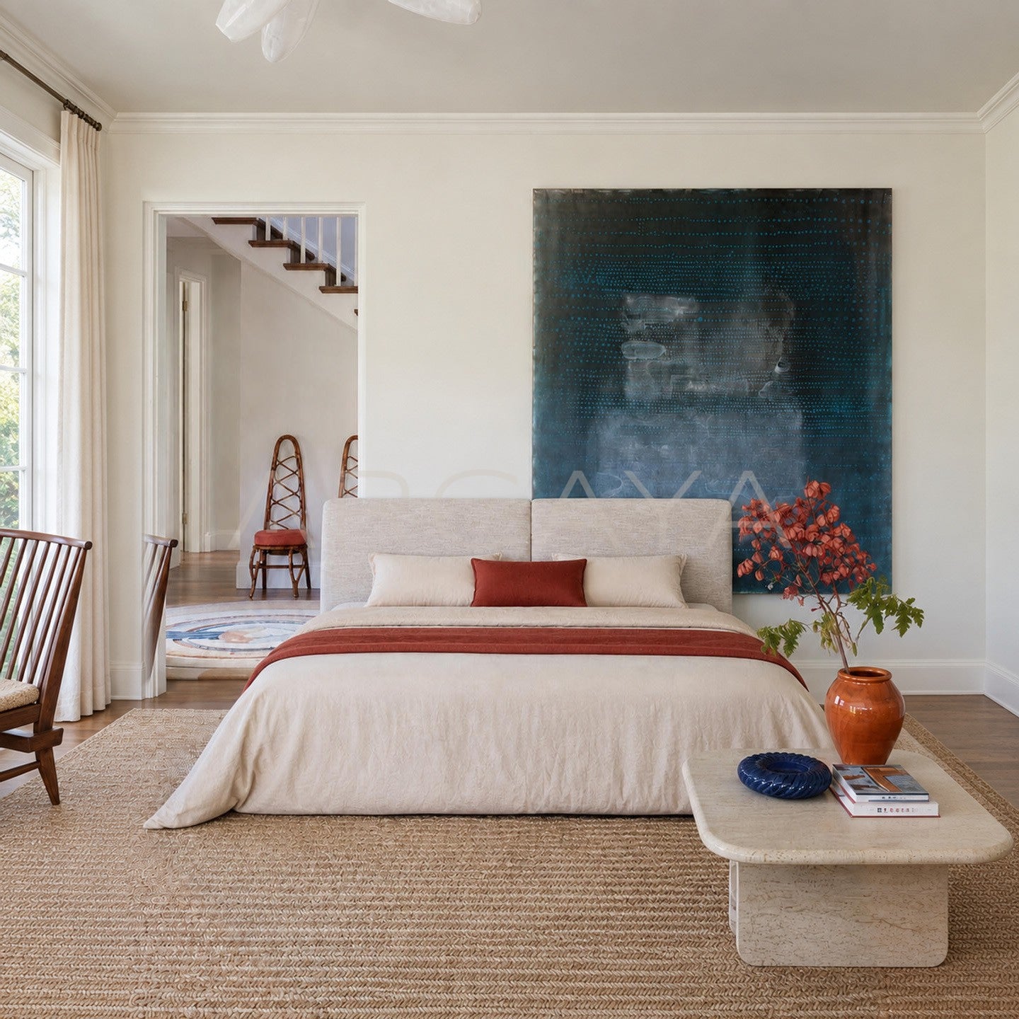 Custom Wide Headboard Bed - main