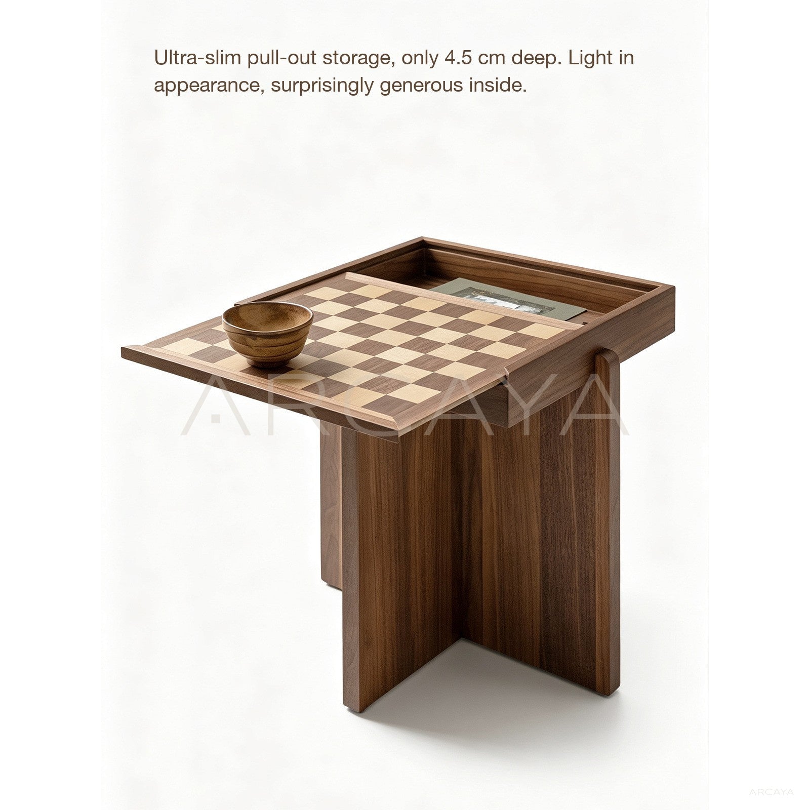 Checkerboard Small Side Table in detail