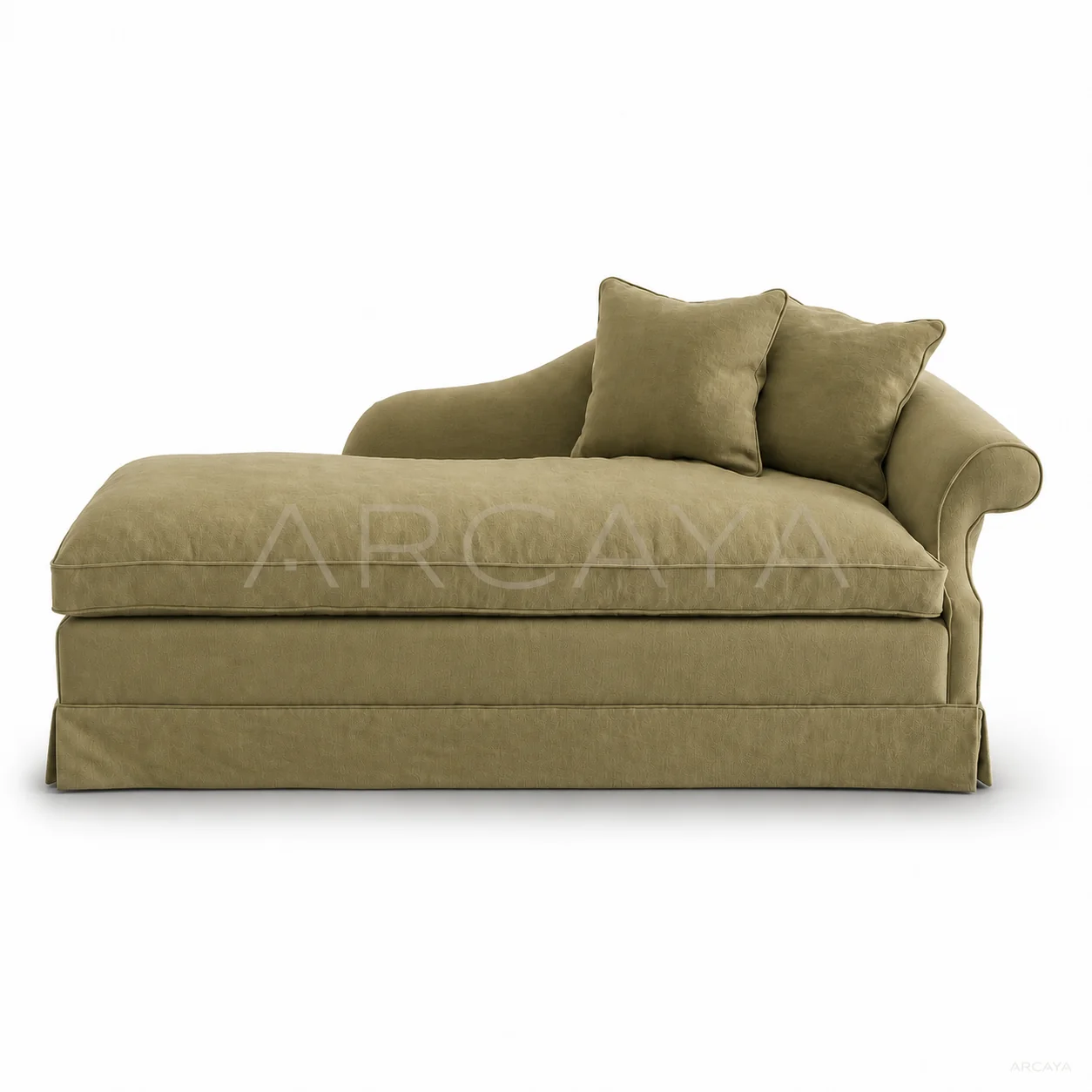 Isla Cloud Straight Sofa - product view with realistic grounded contact shadow