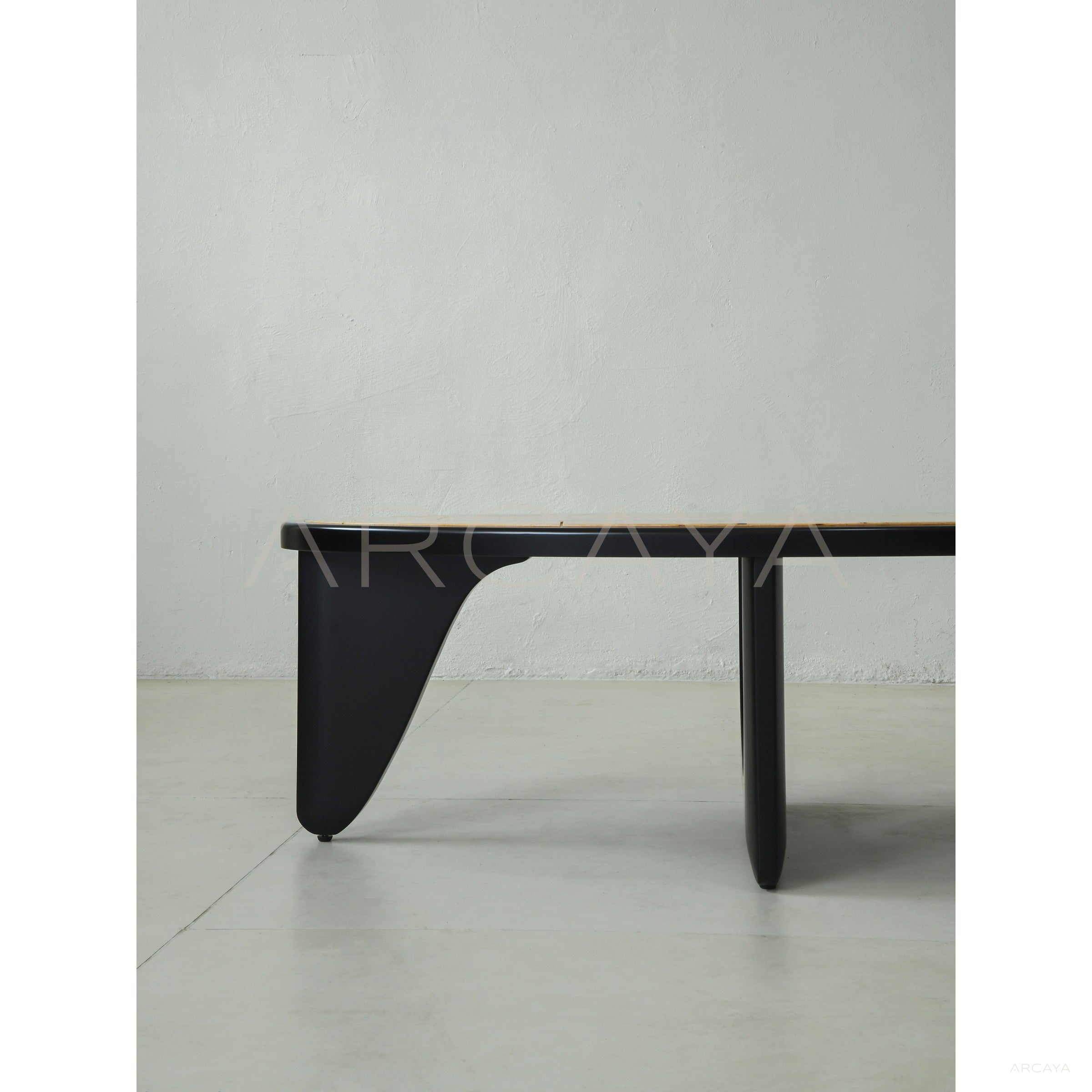 Poplar Burl Veneer Coffee Table - scene