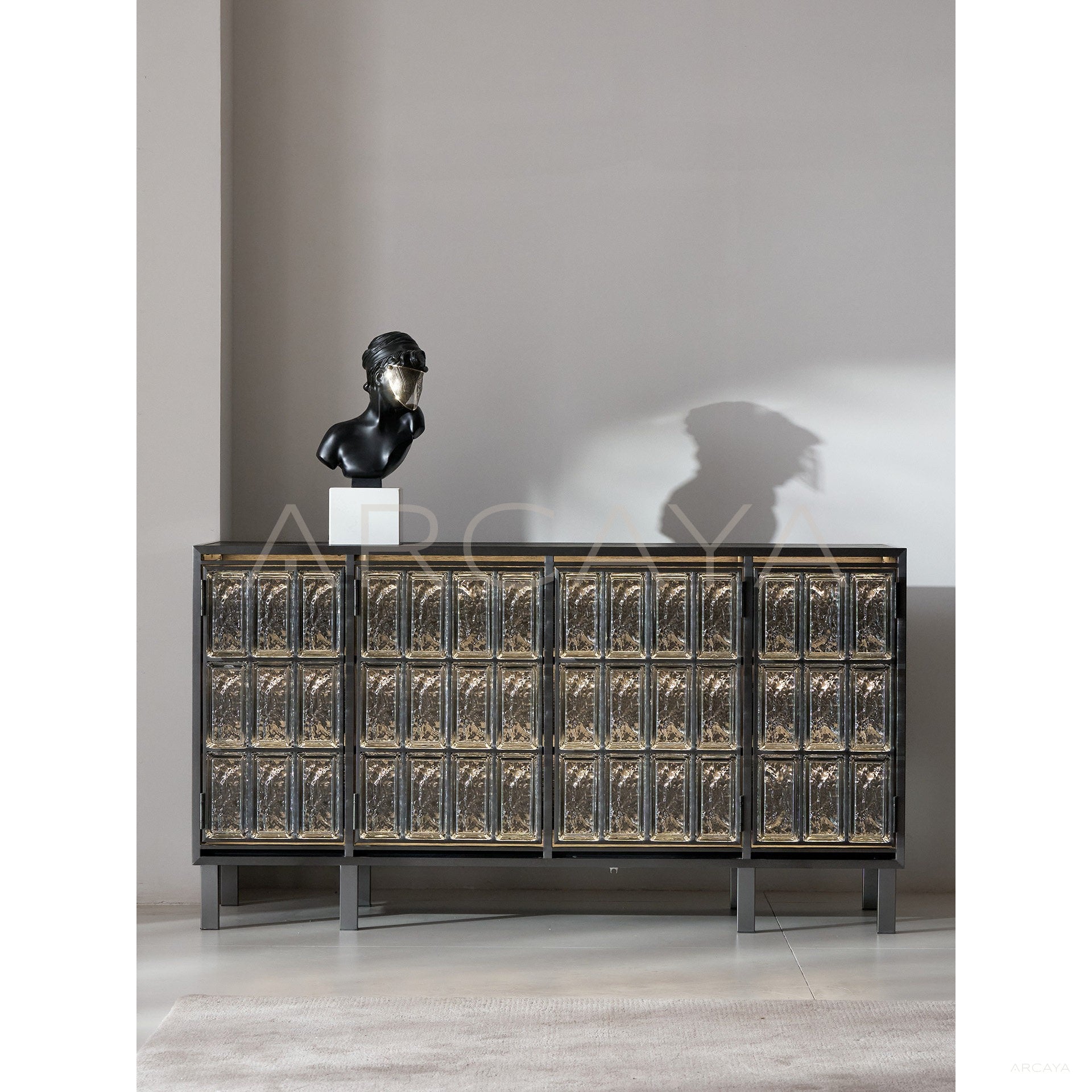Glass Brick Sideboard - scene