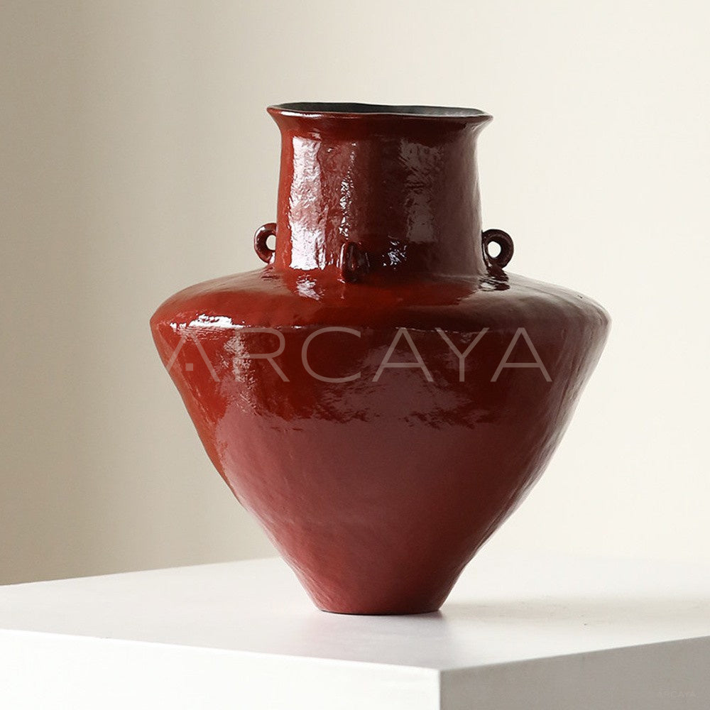 Chiyun Hand Thrown Double Ear Vase