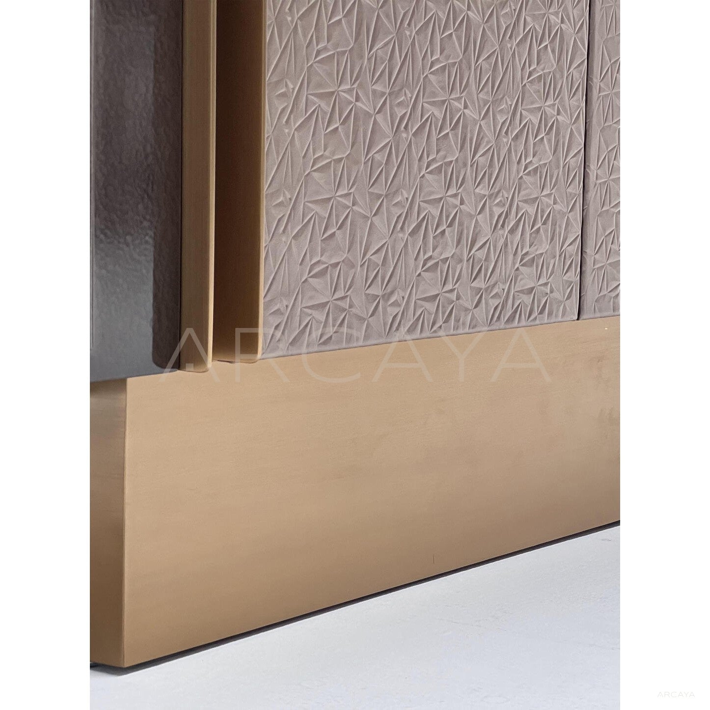3D Leather Sideboard Metal Base - scene