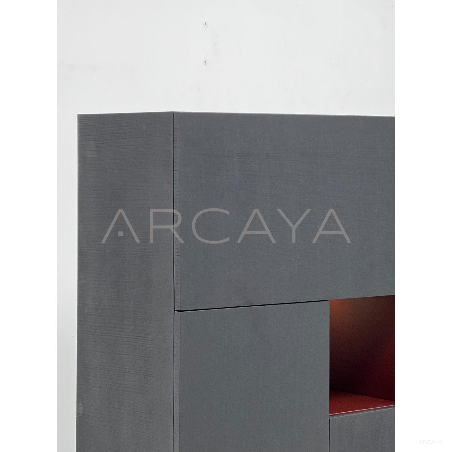 New Chinese Black Solid Wood Multi Compartment Tall Cabinet - scene