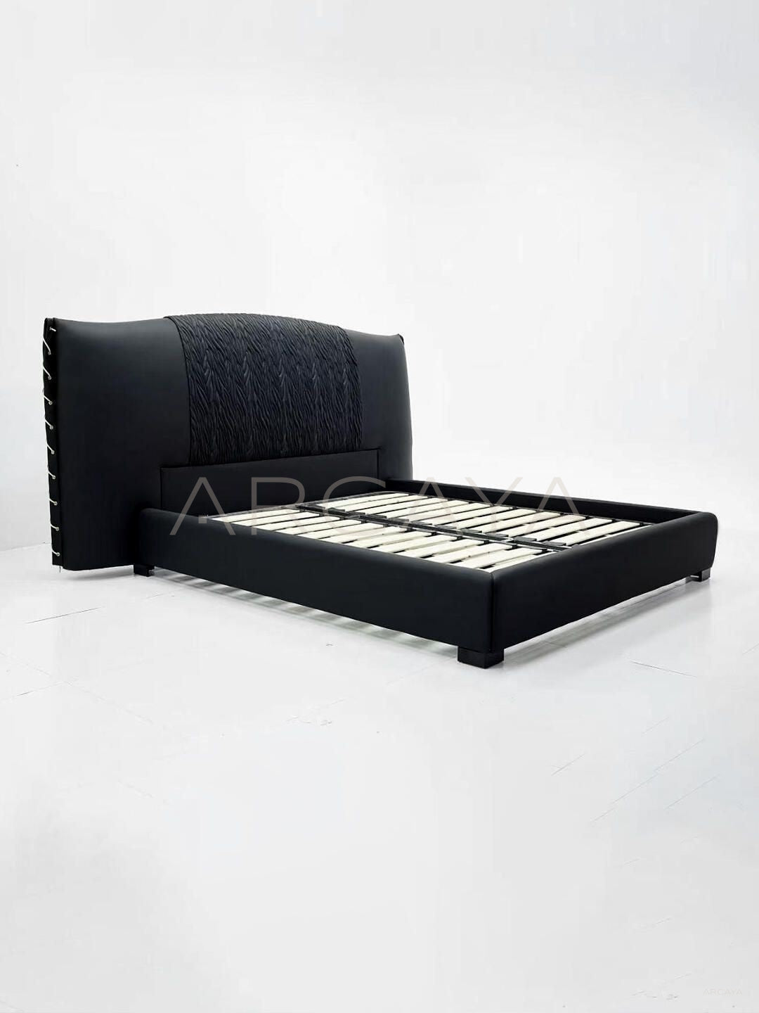 Black Italian Style Bed - scene