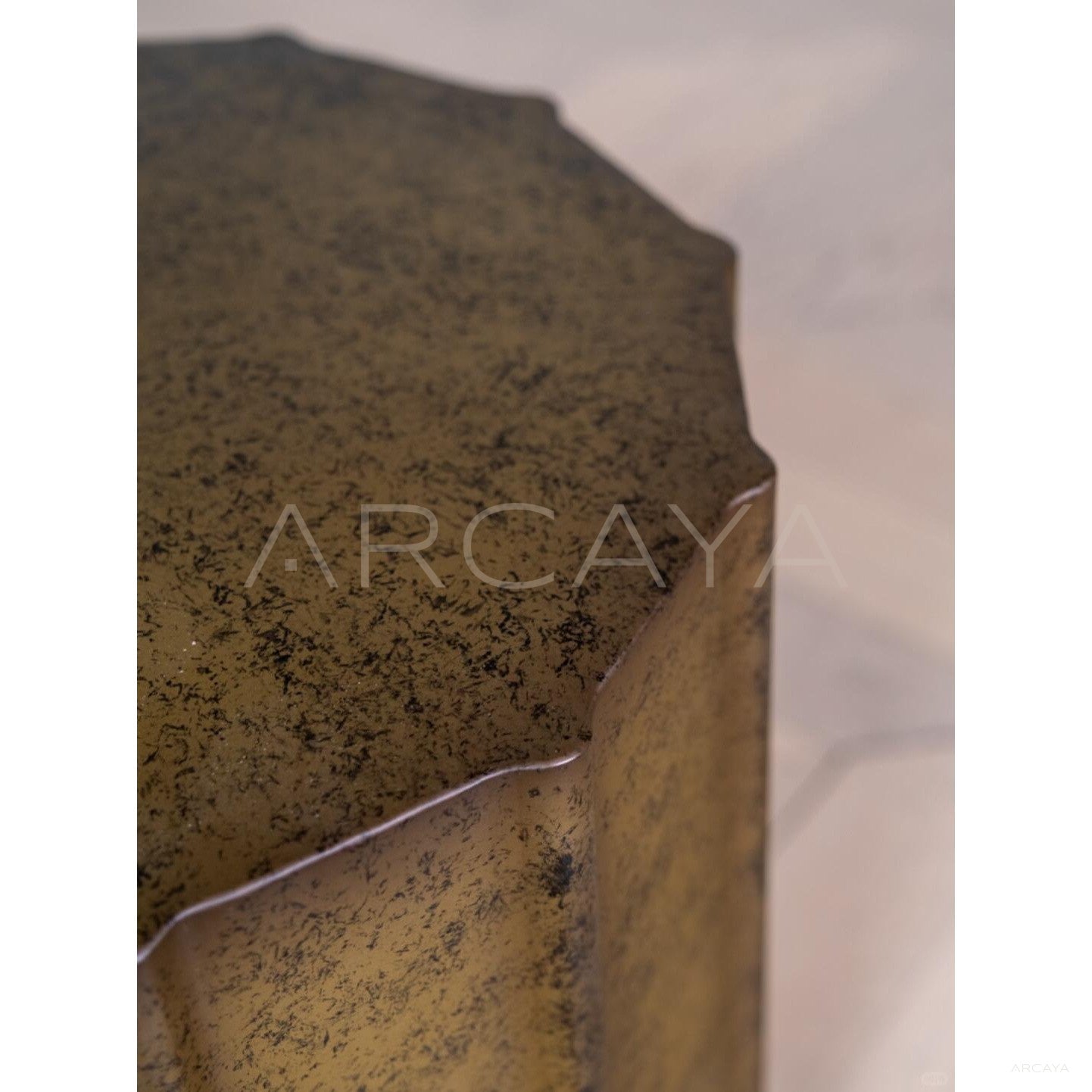 Patina Metal Side Table - scene