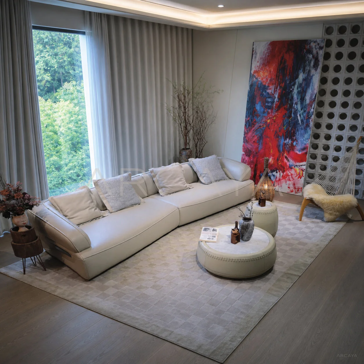 Juno Meadow Straight Sofa - product view 01