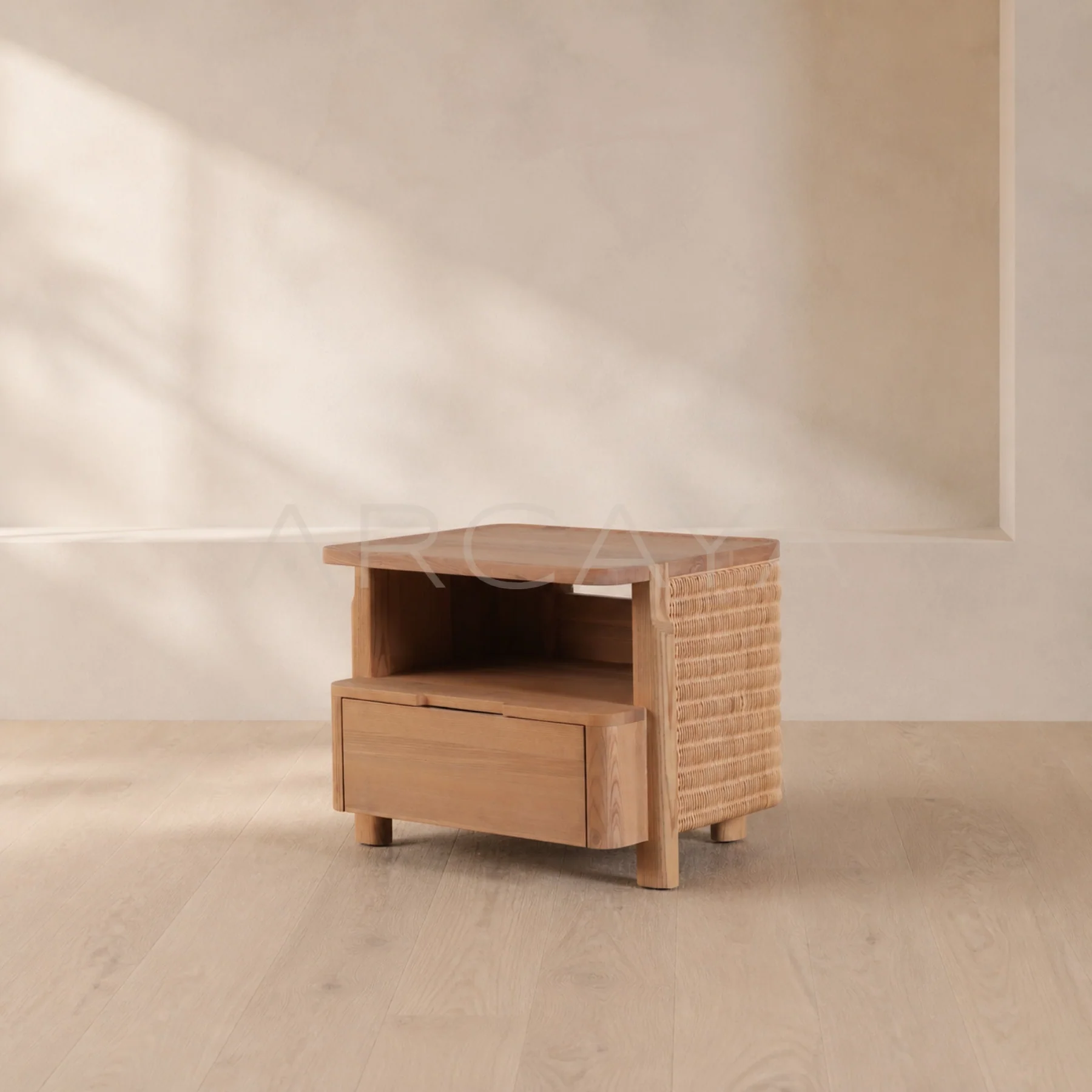 Enna Noir Nightstand - product view 01