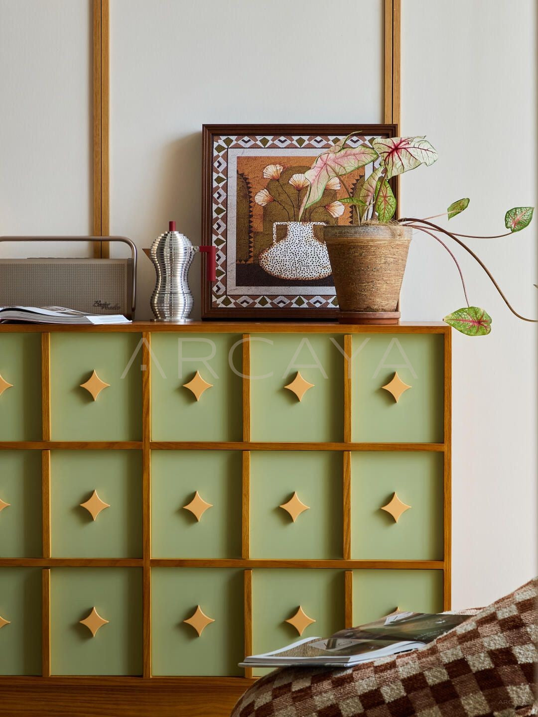 Matcha Green Chest Of Drawers - detail