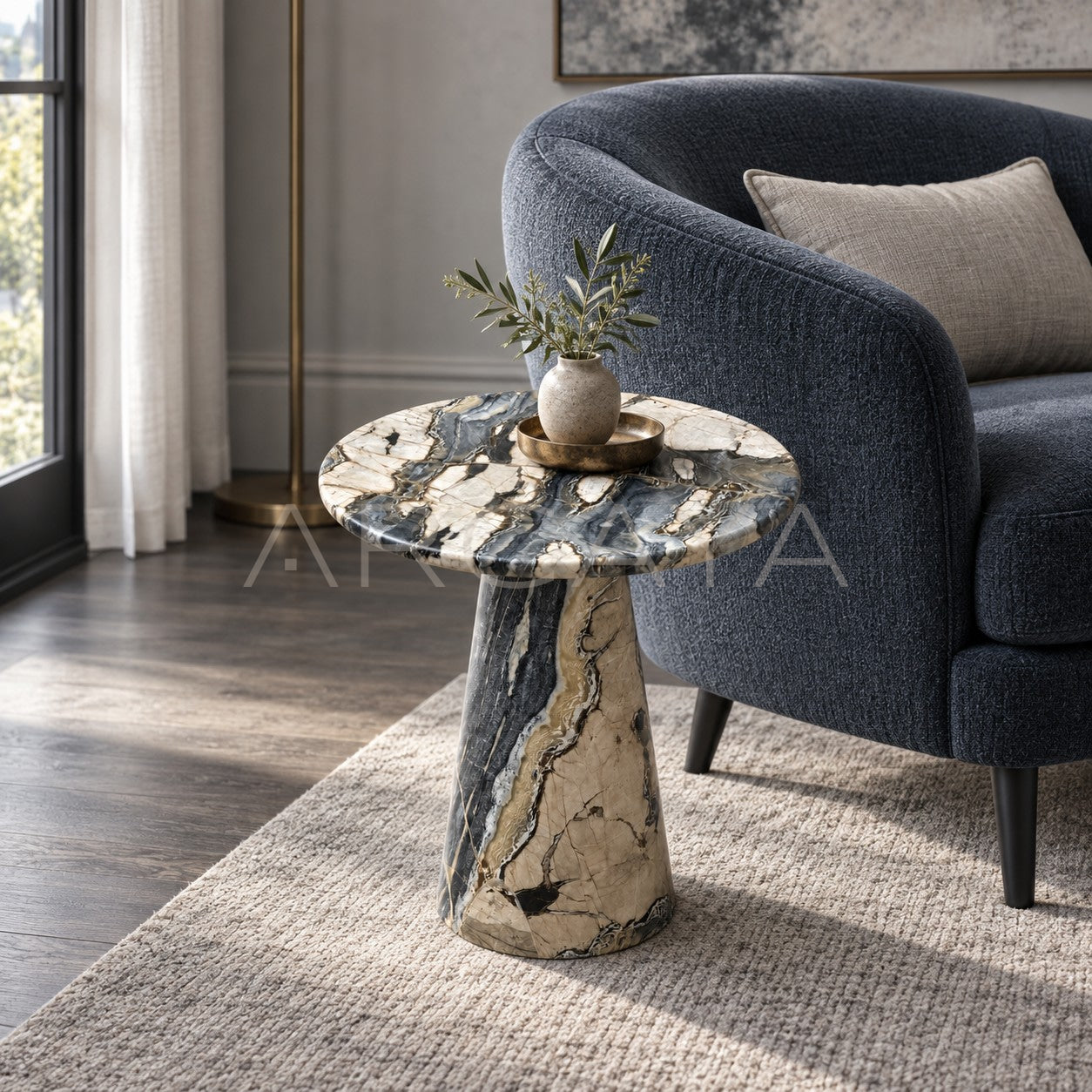 Dusk Light Natural Stone Coffee Table