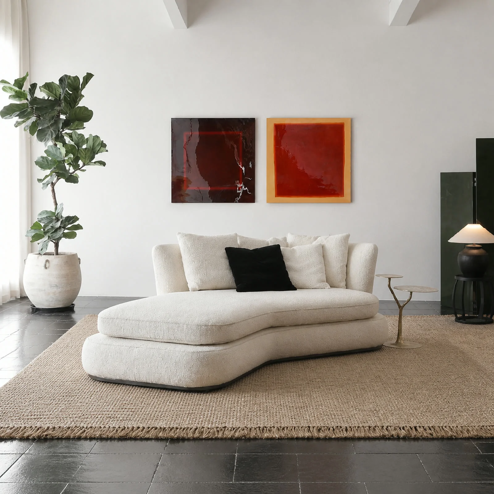 S663 Sofa in a finished interior.