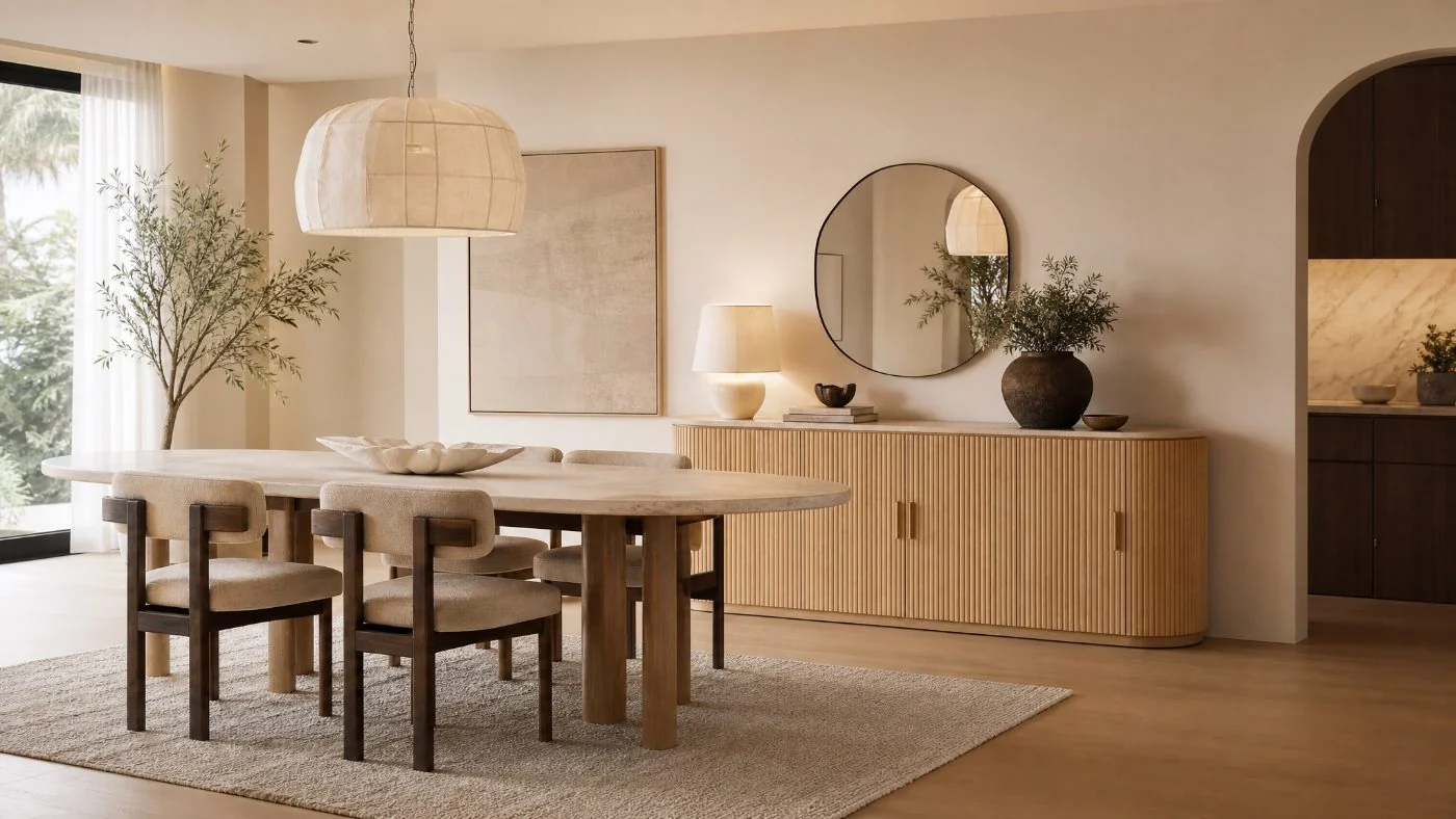 Stone Sideboards in a modern room