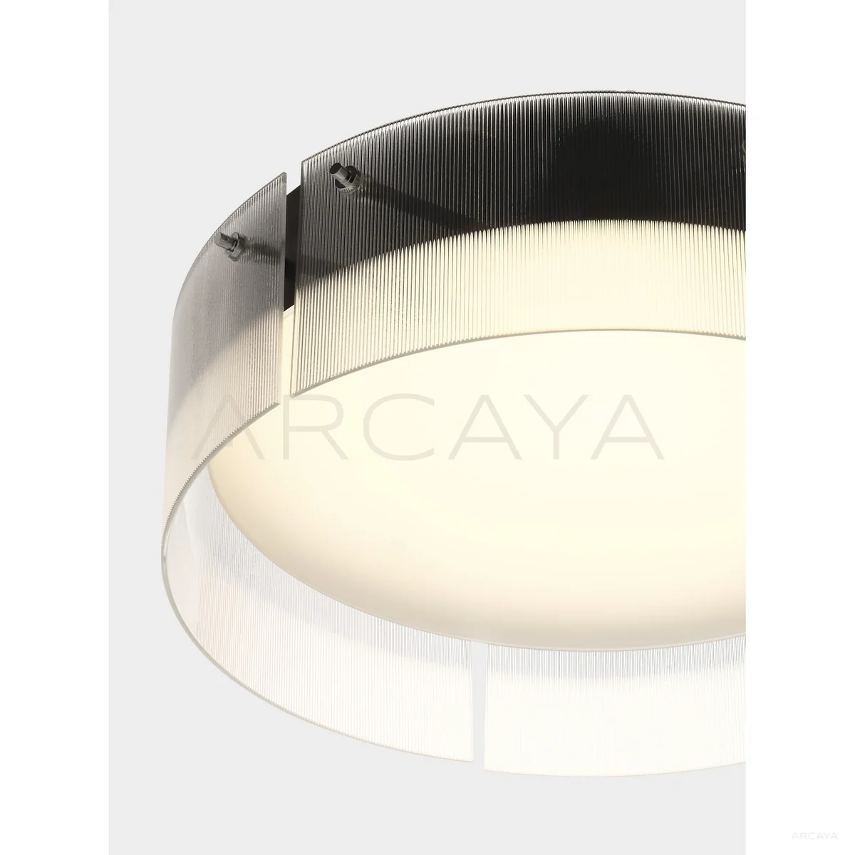 Ribbed Glass Ring Ceiling Light 21840