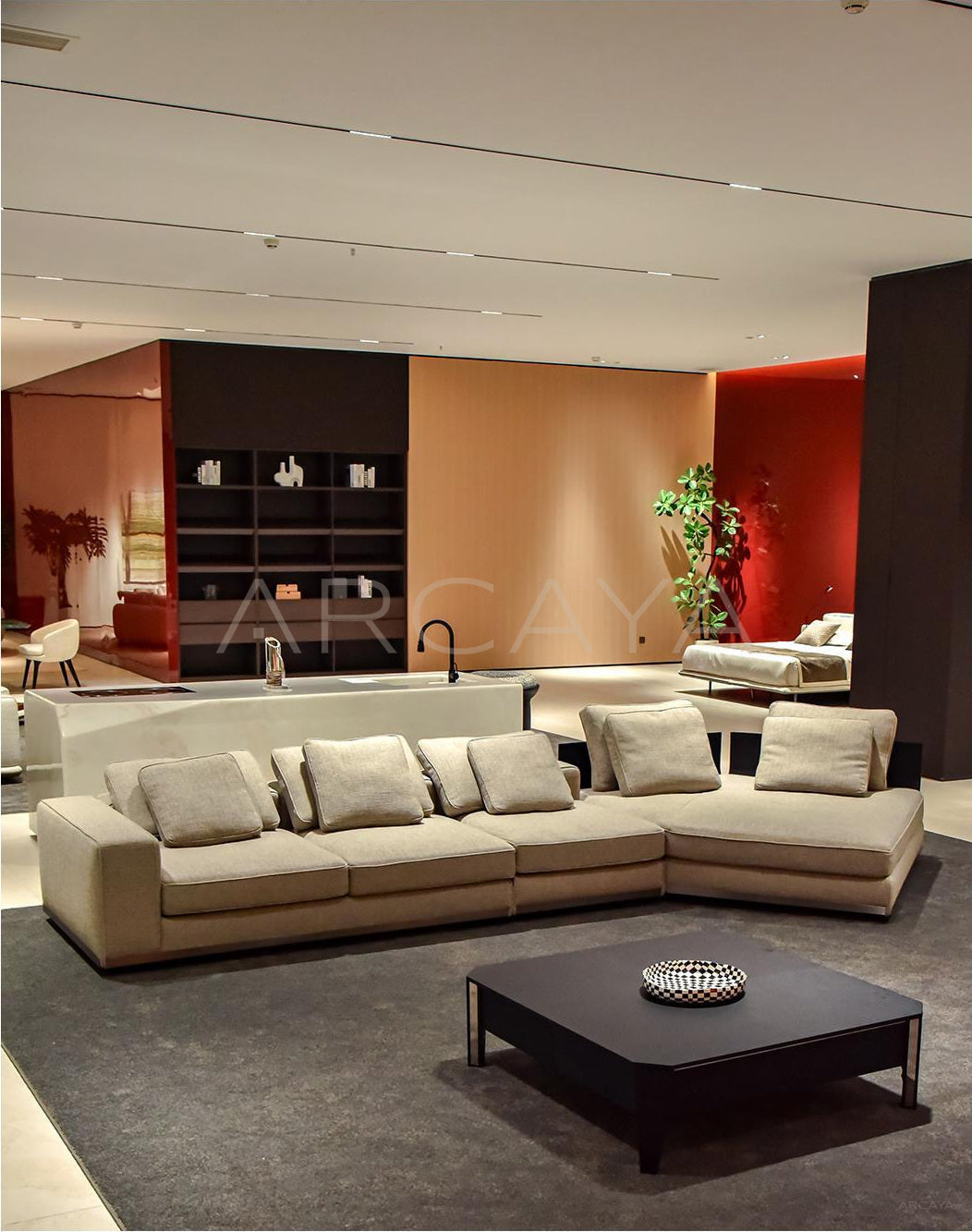 Orla Sienna Straight Sofa