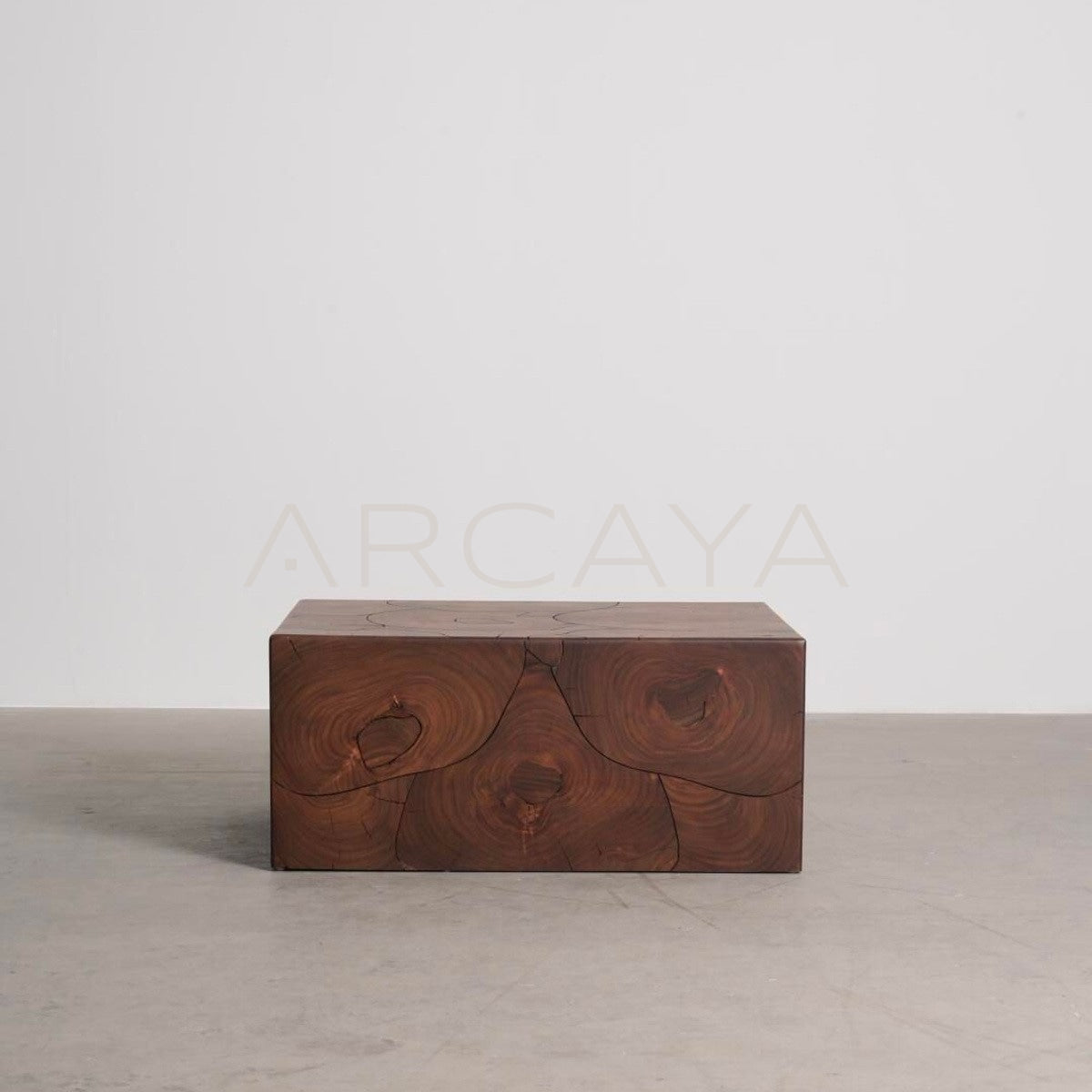 Wood Grain Patchwork Art Side Table