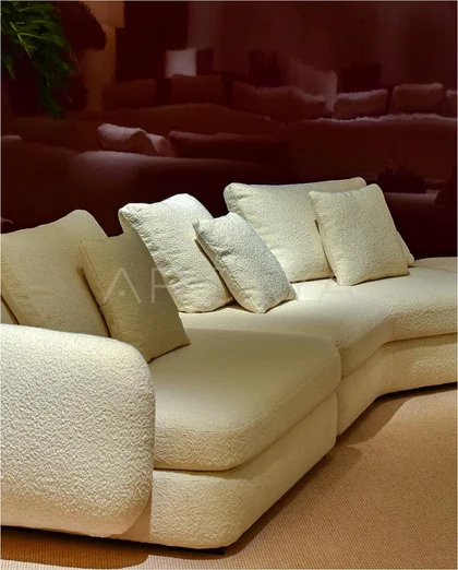 Petra Birch Straight Sofa - front view 02