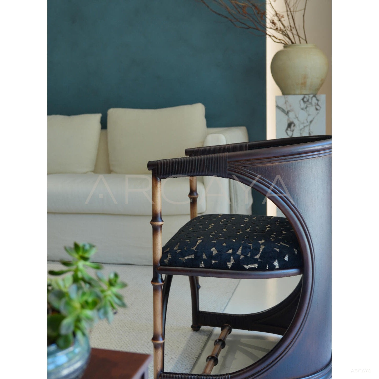 Autumn Home Coffee Table Lounge Chair - scene