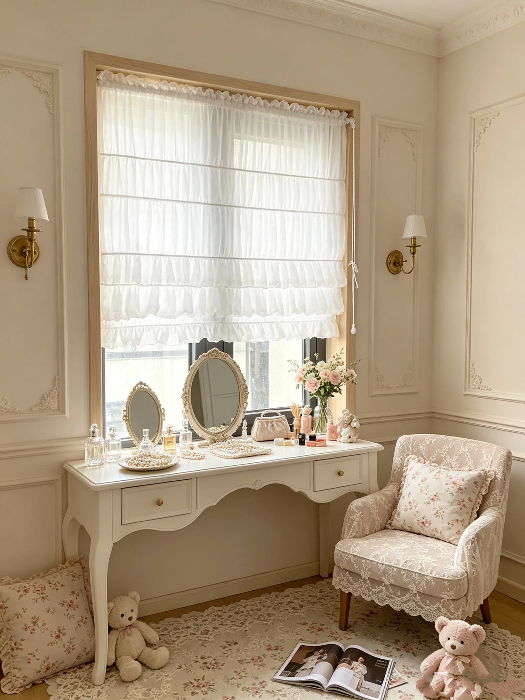 Sable Mist Curtain Panel in a finished interior.