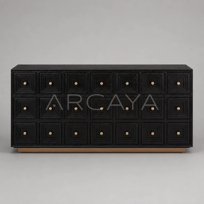 Fiera Ivory Cabinet - front view 02