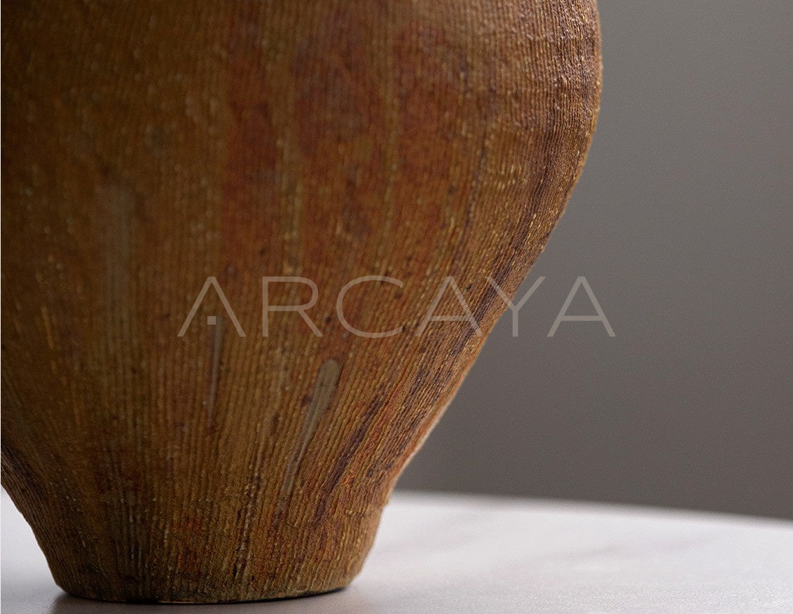 Dadan Hand Pinched Irregular Stoneware Vase - scene